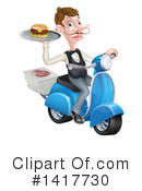 Waiter Clipart #1417730 by AtStockIllustration