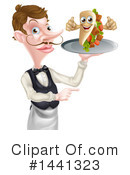 Waiter Clipart #1441323 by AtStockIllustration