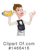 Waiter Clipart #1466416 by AtStockIllustration