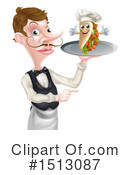 Waiter Clipart #1513087 by AtStockIllustration
