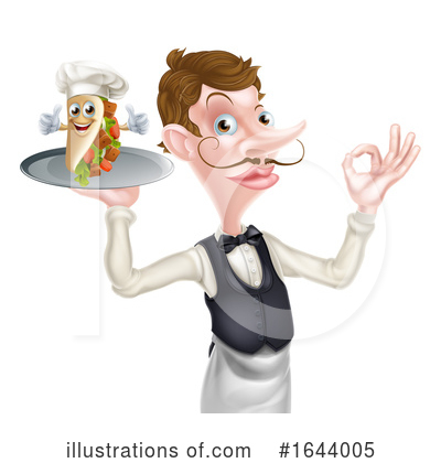 Souvlaki Kebab Clipart #1644005 by AtStockIllustration