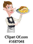 Waiter Clipart #1687048 by AtStockIllustration