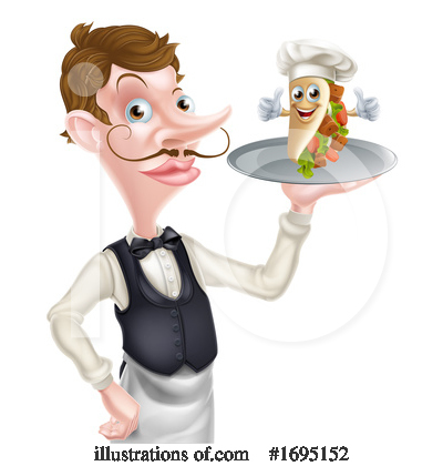 Royalty-Free (RF) Waiter Clipart Illustration by AtStockIllustration - Stock Sample #1695152