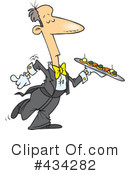 Waiter Clipart #434282 by toonaday