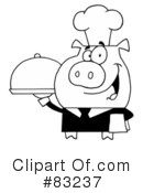 Waiter Clipart #83237 by Hit Toon