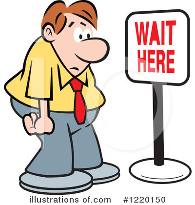 Waiting Clipart #1220150 by Johnny Sajem