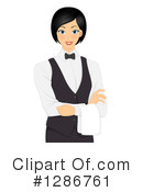 Waitress Clipart #1286761 by BNP Design Studio