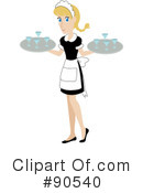 Waitress Clipart #90540 by Rosie Piter