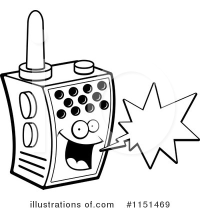 Royalty-Free (RF) Walkie Talkie Clipart Illustration by Cory Thoman - Stock Sample #1151469