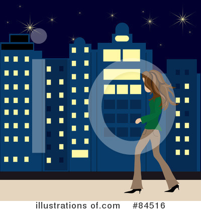Royalty-Free (RF) Walking Clipart Illustration by Pams Clipart - Stock Sample #84516