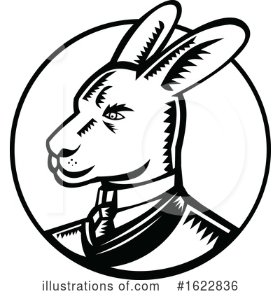 Royalty-Free (RF) Wallaby Clipart Illustration by patrimonio - Stock Sample #1622836