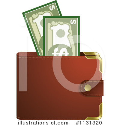 Royalty-Free (RF) Wallet Clipart Illustration by Lal Perera - Stock Sample #1131320