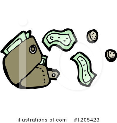 Royalty-Free (RF) Wallet Clipart Illustration by lineartestpilot - Stock Sample #1205423