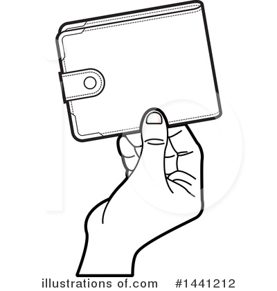 Wallet Clipart #1441212 by Lal Perera