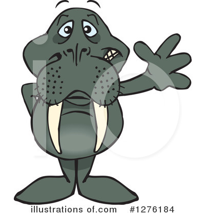 Royalty-Free (RF) Walrus Clipart Illustration by Dennis Holmes Designs - Stock Sample #1276184