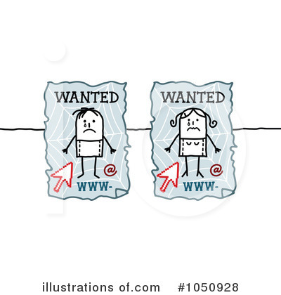 Royalty-Free (RF) Wanted Clipart Illustration by NL shop - Stock Sample #1050928