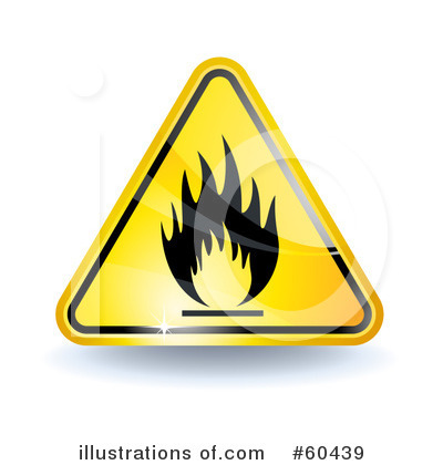Royalty-Free (RF) Warning Sign Clipart Illustration by Oligo - Stock Sample #60439