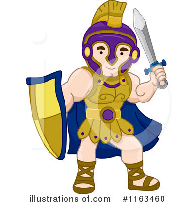 Royalty-Free (RF) Warrior Clipart Illustration by BNP Design Studio - Stock Sample #1163460