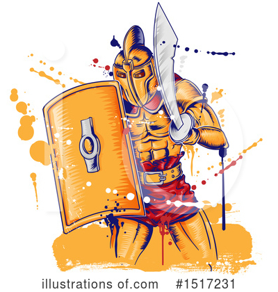 Royalty-Free (RF) Warrior Clipart Illustration by Domenico Condello - Stock Sample #1517231