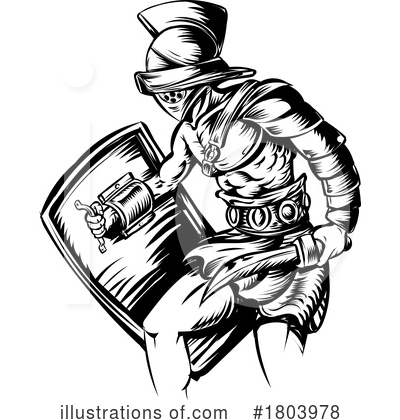 Royalty-Free (RF) Warrior Clipart Illustration by Domenico Condello - Stock Sample #1803978