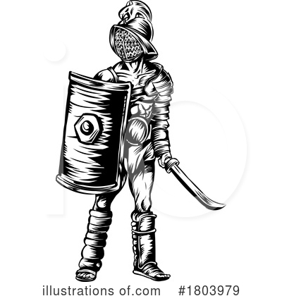 Royalty-Free (RF) Warrior Clipart Illustration by Domenico Condello - Stock Sample #1803979