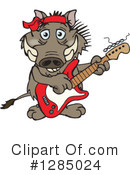 Warthog Clipart #1285024 by Dennis Holmes Designs