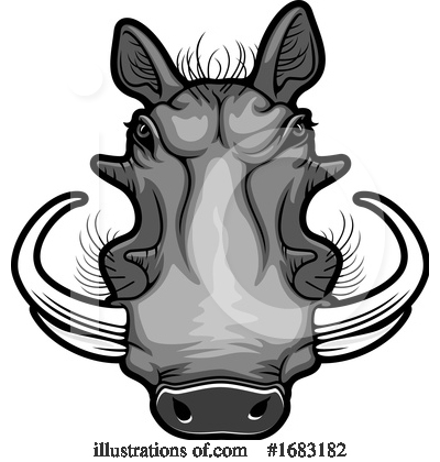 Royalty-Free (RF) Warthog Clipart Illustration by Vector Tradition SM - Stock Sample #1683182