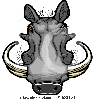 Royalty-Free (RF) Warthog Clipart Illustration by Vector Tradition SM - Stock Sample #1683193
