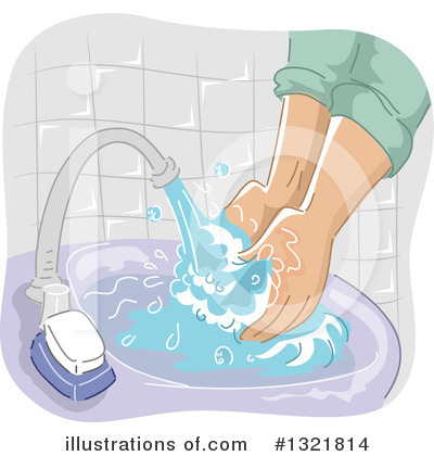 Royalty-Free (RF) Washing Hands Clipart Illustration by BNP Design Studio - Stock Sample #1321814