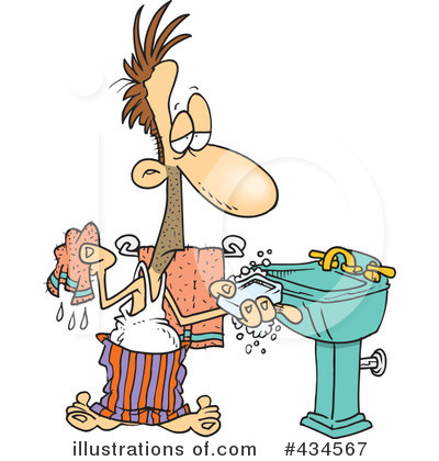 Royalty-Free (RF) Washing Hands Clipart Illustration by toonaday - Stock Sample #434567