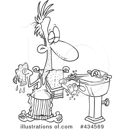Royalty-Free (RF) Washing Hands Clipart Illustration by toonaday - Stock Sample #434569