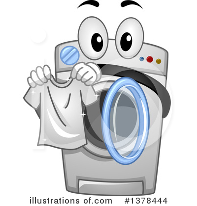Royalty-Free (RF) Washing Machine Clipart Illustration by BNP Design Studio - Stock Sample #1378444