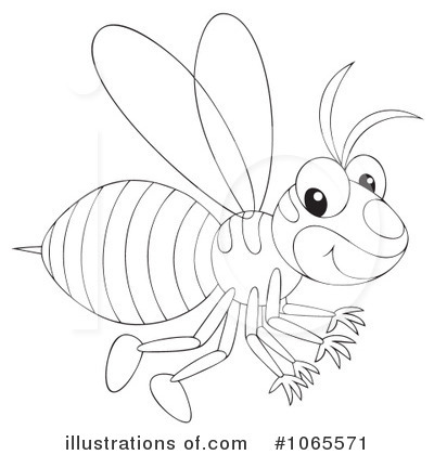 Royalty-Free (RF) Wasp Clipart Illustration by Alex Bannykh - Stock Sample #1065571