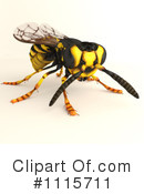 Wasp Clipart #1115711 by Leo Blanchette