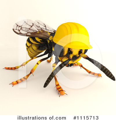 Wasp Clipart #1115713 by Leo Blanchette