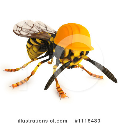 Wasp Clipart #1116430 by Leo Blanchette