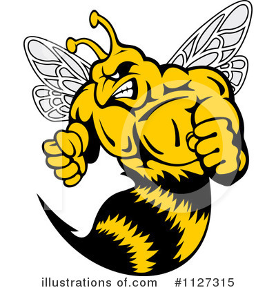 Bee Clipart #1127315 by Vector Tradition SM