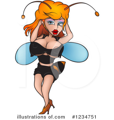 Royalty-Free (RF) Wasp Clipart Illustration by dero - Stock Sample #1234751