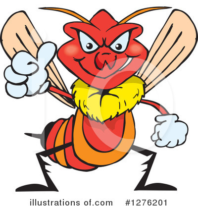 Wasp Clipart #1276201 by Dennis Holmes Designs