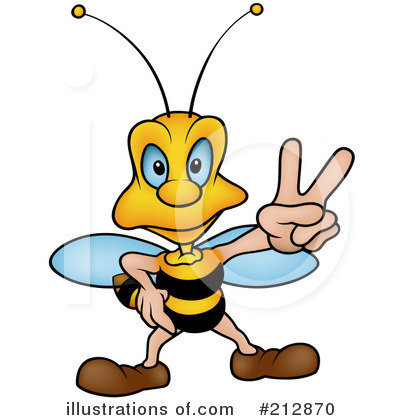 Royalty-Free (RF) Wasp Clipart Illustration by dero - Stock Sample #212870