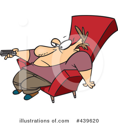 Watching Tv Clipart #439620 by toonaday