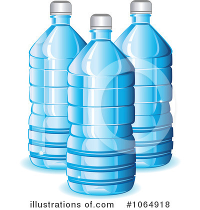 Royalty-Free (RF) Water Bottle Clipart Illustration by Vector Tradition SM - Stock Sample #1064918
