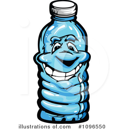 Royalty-Free (RF) Water Bottle Clipart Illustration by Chromaco - Stock Sample #1096550