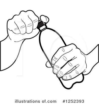 Royalty-Free (RF) Water Bottle Clipart Illustration by Lal Perera - Stock Sample #1252393