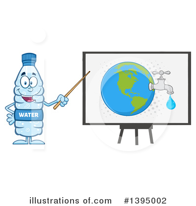Royalty-Free (RF) Water Bottle Clipart Illustration by Hit Toon - Stock Sample #1395002