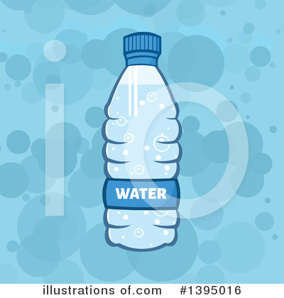 Royalty-Free (RF) Water Bottle Clipart Illustration by Hit Toon - Stock Sample #1395016