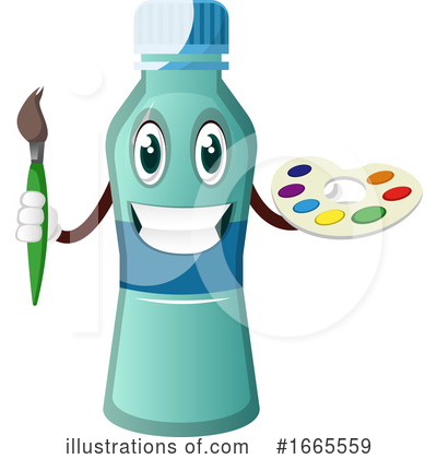 Royalty-Free (RF) Water Bottle Clipart Illustration by Morphart Creations - Stock Sample #1665559