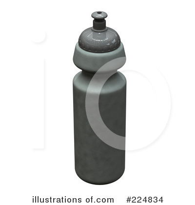 Royalty-Free (RF) Water Bottle Clipart Illustration by patrimonio - Stock Sample #224834