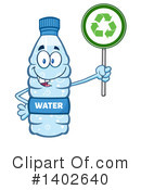 Water Bottle Mascot Clipart #1402640 by Hit Toon