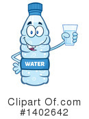 Water Bottle Mascot Clipart #1402642 by Hit Toon